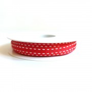Red Stitchband Ribbon - Size 15 mm
